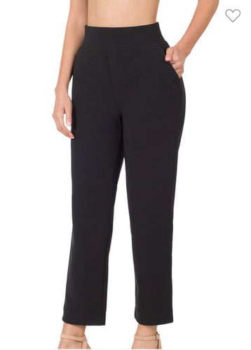 Black Pull on Slack Pants