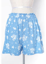 Load image into Gallery viewer, Fall Floral Blue Shorts