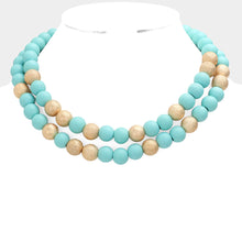 Load image into Gallery viewer, Double Layer Bead Necklace